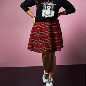 Torrid x Betsy Johnson Tartan Plaid Skirt